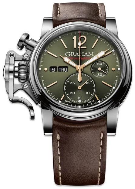 Replica Graham Watch 2CVAS.G02A Chronofighter Vintage Green Dial